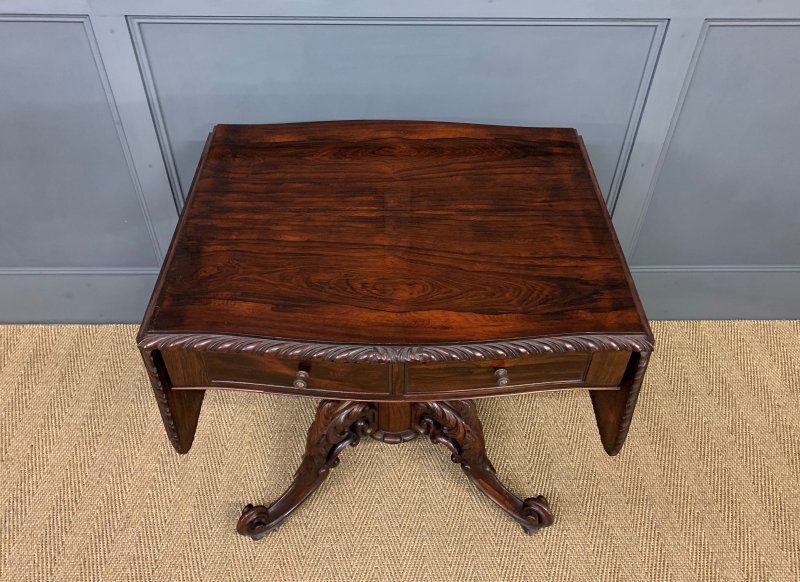 19th Century Rosewood Sofa Table - Image 13