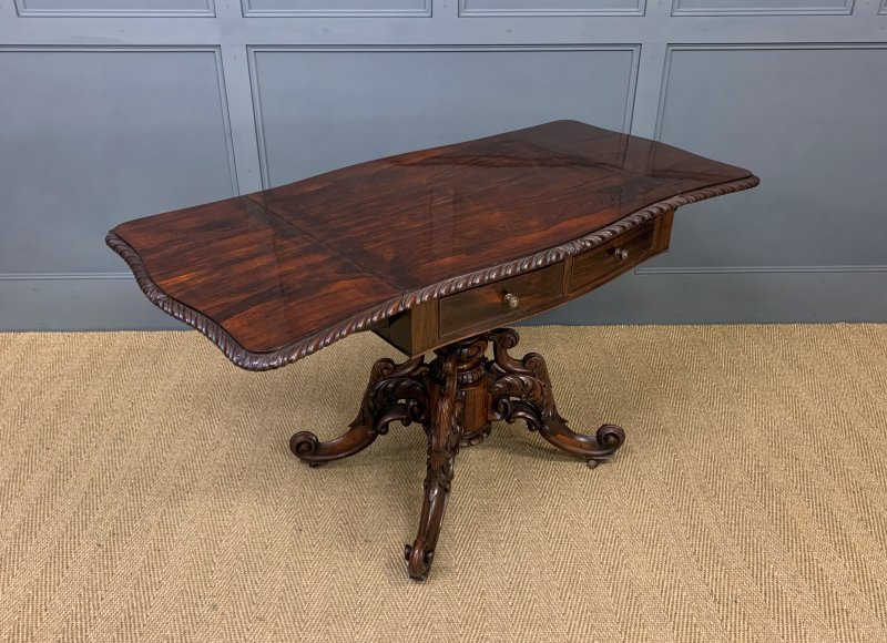 19th Century Rosewood Sofa Table - Image 5