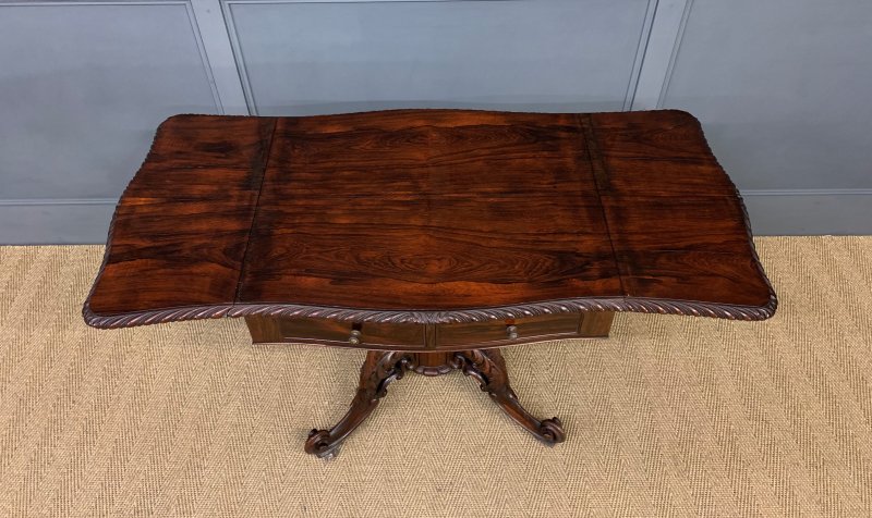 19th Century Rosewood Sofa Table - Image 12