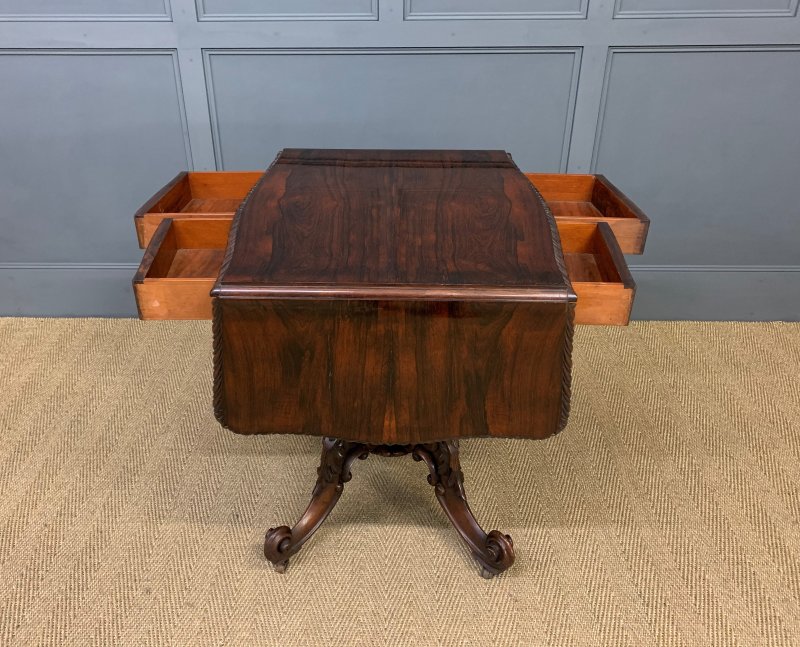 19th Century Rosewood Sofa Table - Image 14