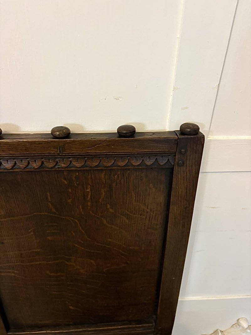 Antique 17th Century English Oak Correction Chair - Image 11
