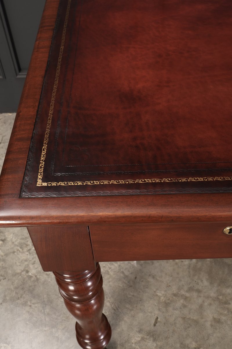 Early Victorian Mahogany Partners Writing Table - Image 5