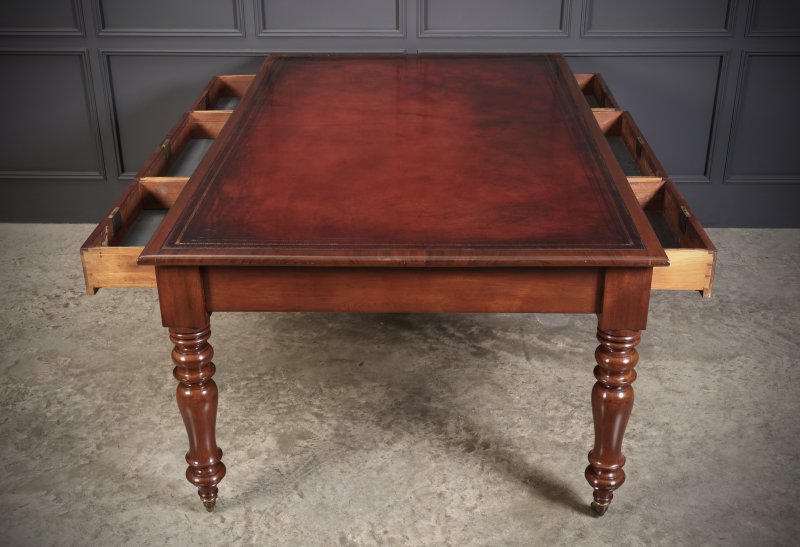 Early Victorian Mahogany Partners Writing Table - Image 13
