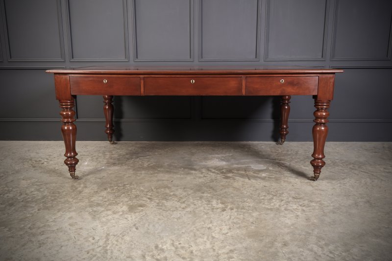 Early Victorian Mahogany Partners Writing Table - Image 17
