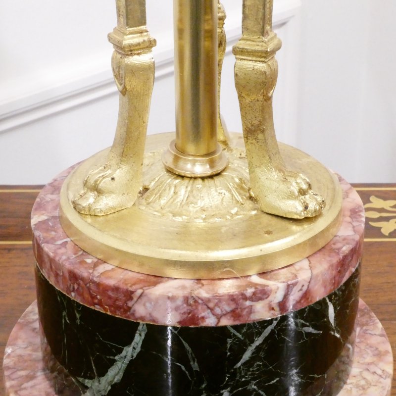 Pair of French Marble & Gilt Bronze Cassolette Table Lamps - Image 10