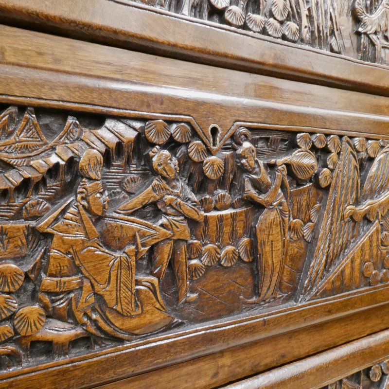Early 20th Century Camphor Wood Campaign Chest of Drawers - Image 3
