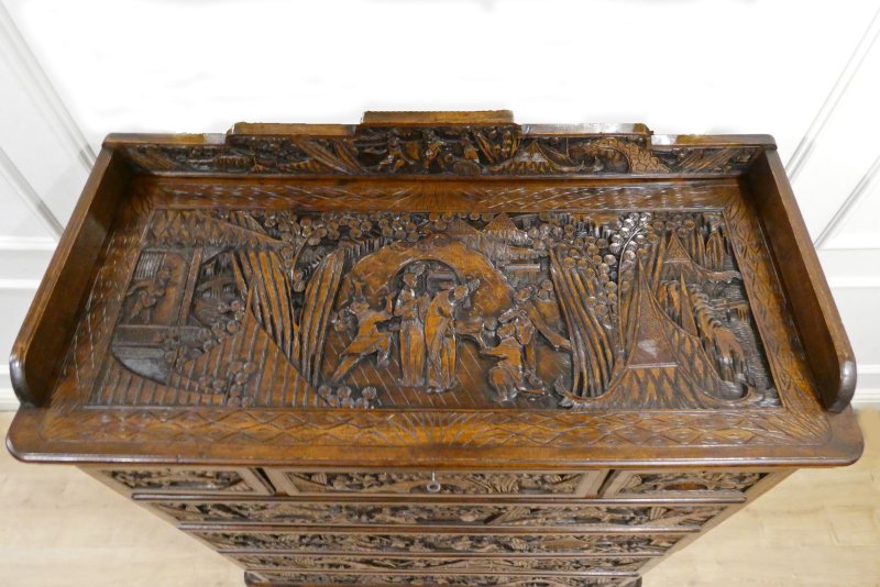 Early 20th Century Camphor Wood Campaign Chest of Drawers - Image 7