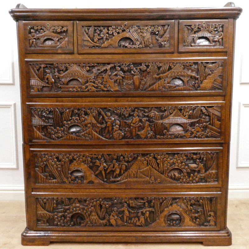 Early 20th Century Camphor Wood Campaign Chest of Drawers - Image 10