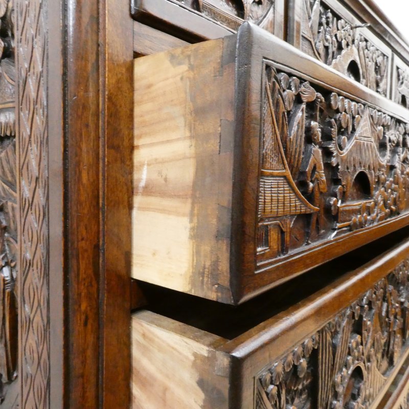 Early 20th Century Camphor Wood Campaign Chest of Drawers - Image 15