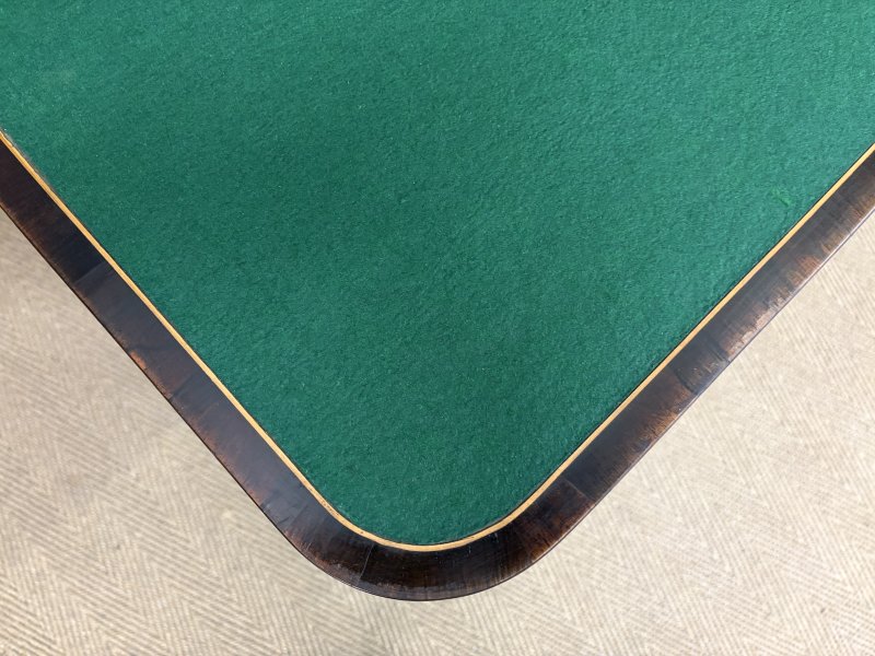 Early Victorian Rosewood Card Table - Image 12