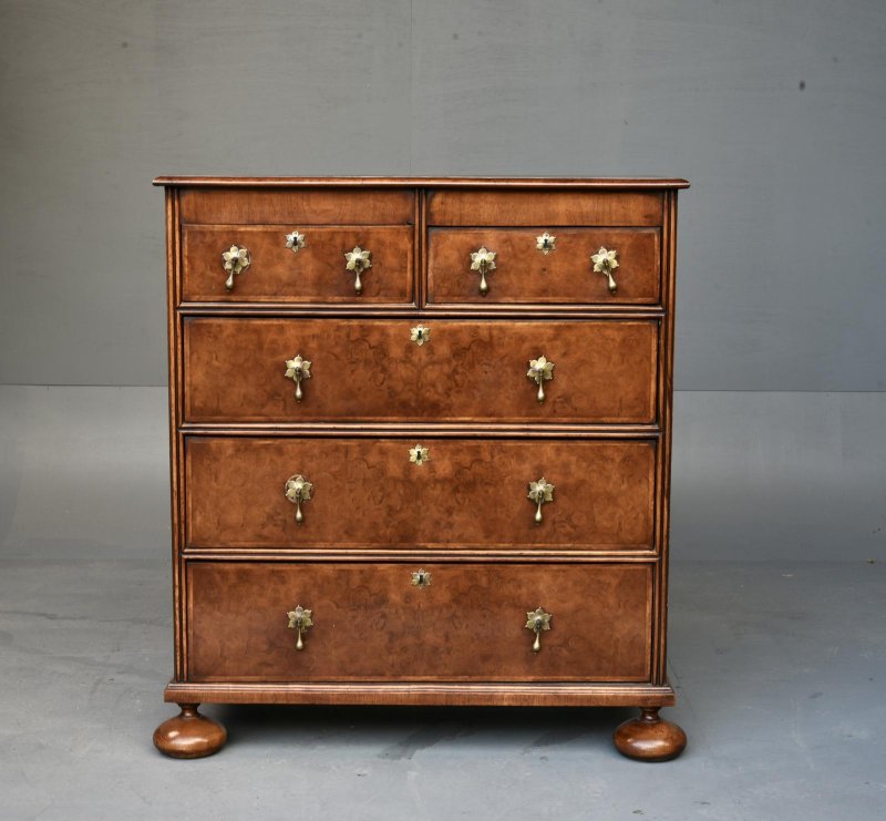 19th Century Queen Anne Style Walnut Chest of Drawers