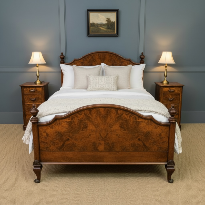 Pair of Victorian Burr Walnut Bedside Chests - Image 2