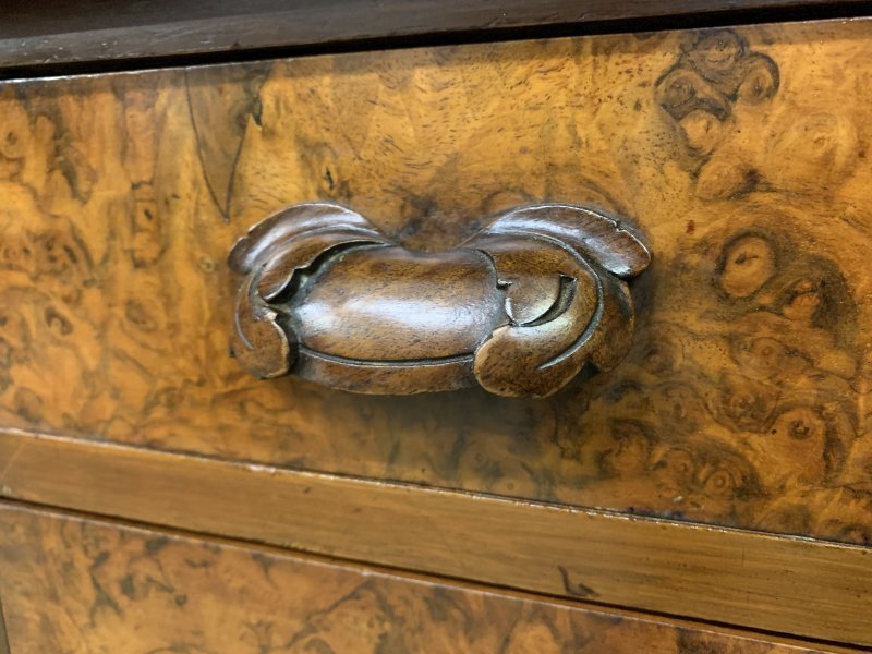 Pair of Victorian Burr Walnut Bedside Chests - Image 6