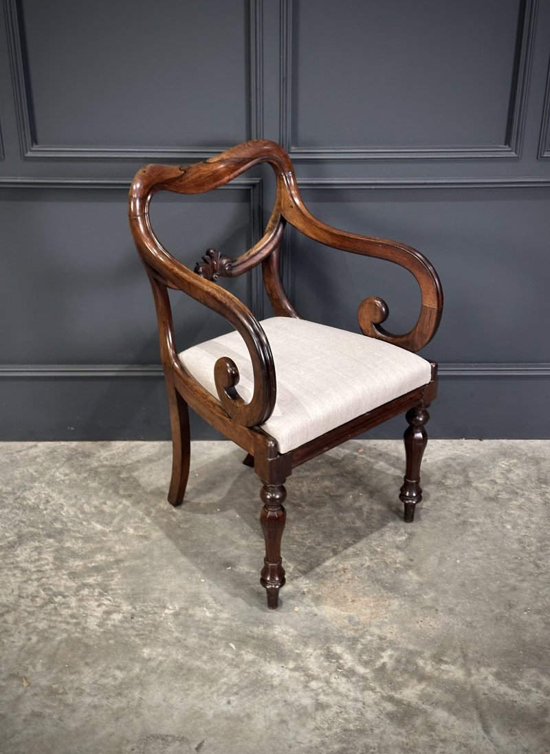 Set of Eight Rosewood Dining Chairs - Image 8
