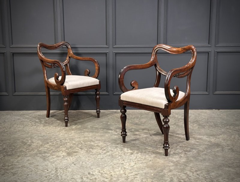 Set of Eight Rosewood Dining Chairs - Image 2