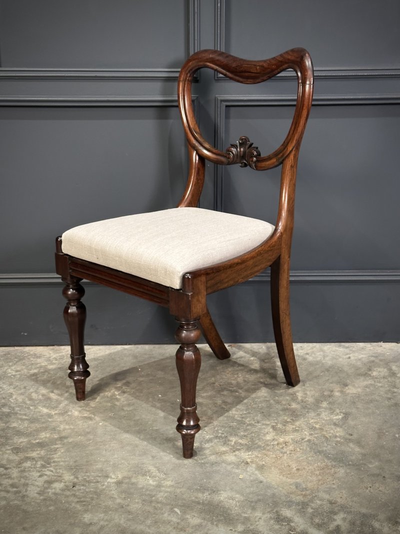 Set of Eight Rosewood Dining Chairs - Image 6