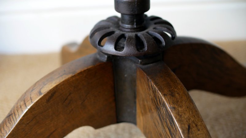Late Victorian Early Edwardian Office Captains Desk Chair - Image 8