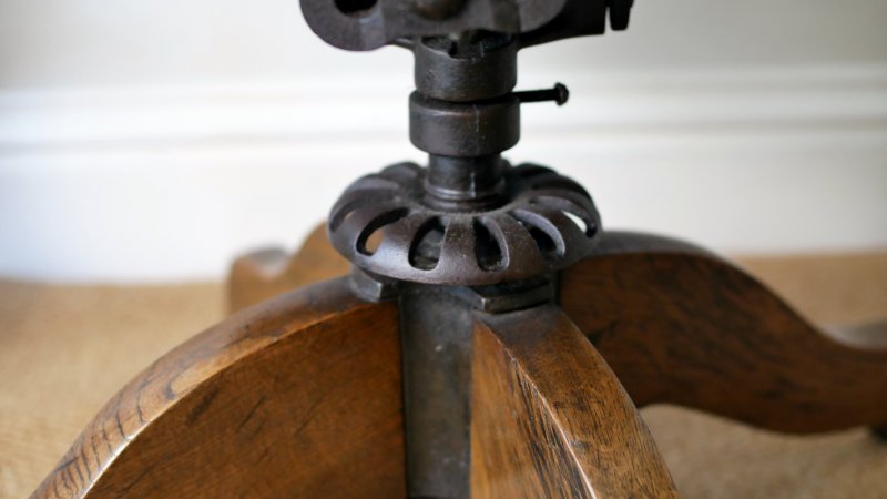 Late Victorian Early Edwardian Office Captains Desk Chair - Image 9
