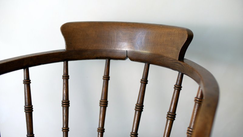 Late Victorian Early Edwardian Office Captains Desk Chair - Image 13
