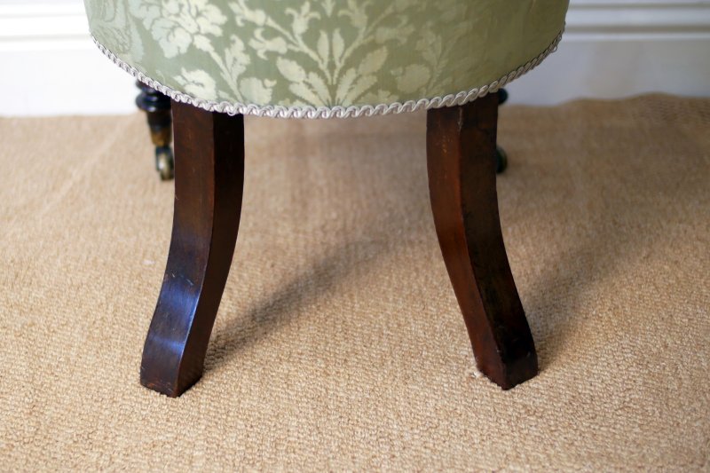 Matching Pair of Victorian Spoon Back Hall Salon bedroom Chairs - Image 13