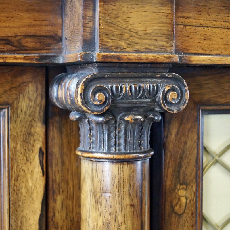 A Late Regency Rosewood Side Cabinet Side Cabinet - Image 4