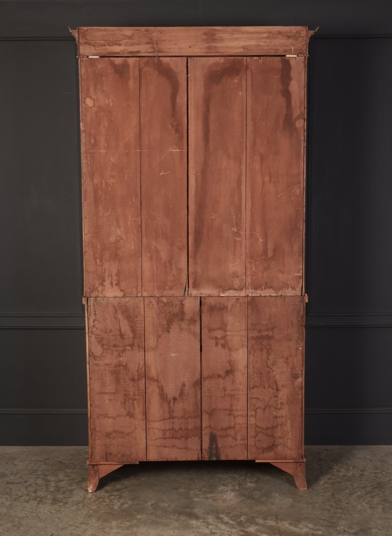 Georgian Satinwood Glazed Secretaire Bookcase - Image 10