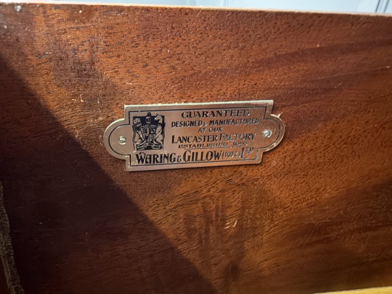 Waring & Gillow Art Deco Burr Walnut Chest of Drawers - Image 7