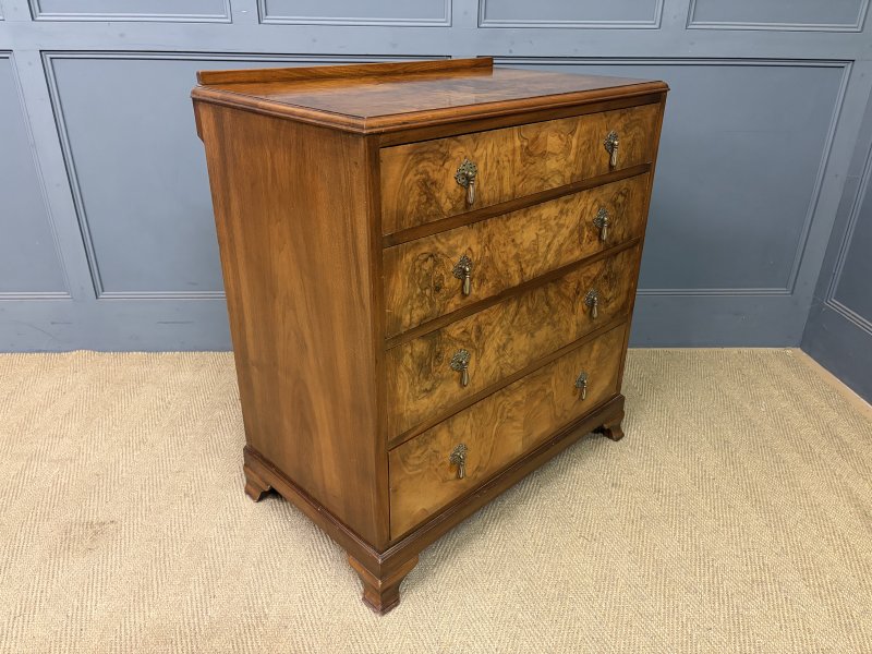 Waring & Gillow Art Deco Burr Walnut Chest of Drawers - Image 12