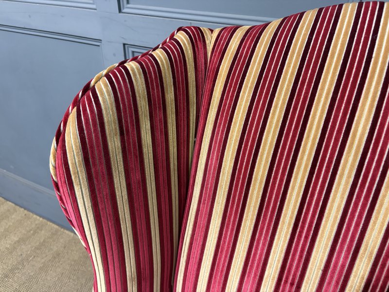 Pair of Upholstered Wing Armchairs - Image 9