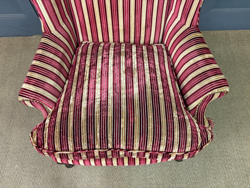 Pair of Upholstered Wing Armchairs - Image 16