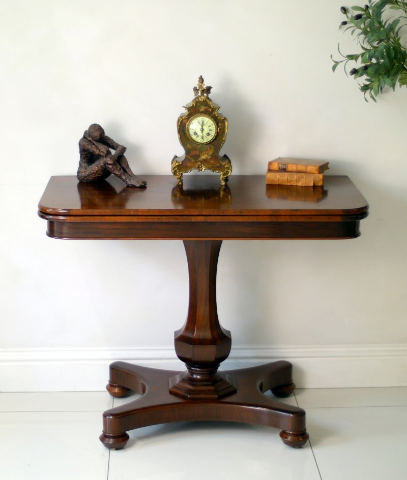 Fine William IV Rosewood Tea Table Console Hall Side Table - Image 4