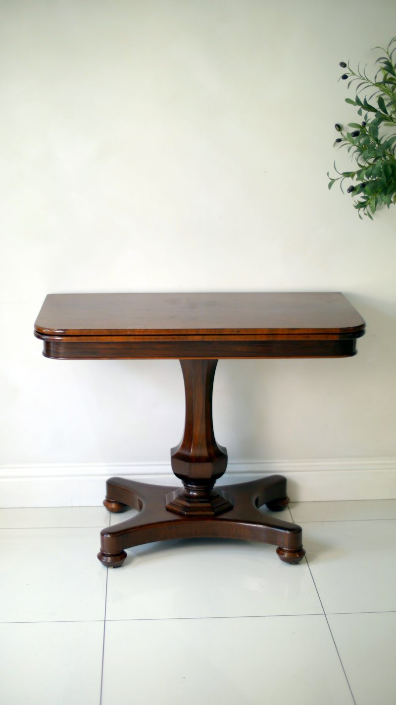 Fine William IV Rosewood Tea Table Console Hall Side Table - Image 11