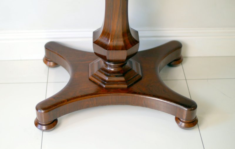 Fine William IV Rosewood Tea Table Console Hall Side Table - Image 6