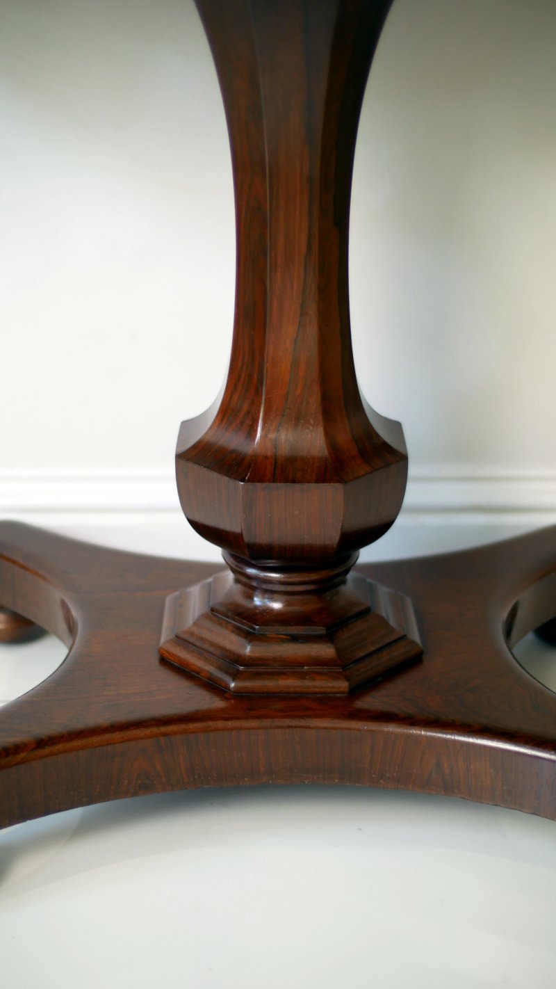 Fine William IV Rosewood Tea Table Console Hall Side Table - Image 13