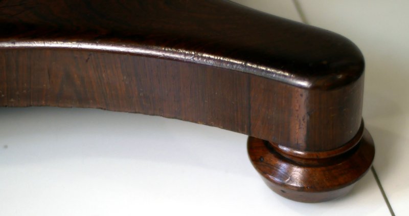 Fine William IV Rosewood Tea Table Console Hall Side Table - Image 3