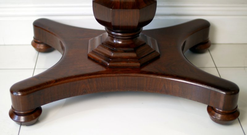 Fine William IV Rosewood Tea Table Console Hall Side Table - Image 7