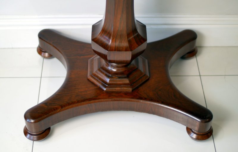 Fine William IV Rosewood Tea Table Console Hall Side Table - Image 8