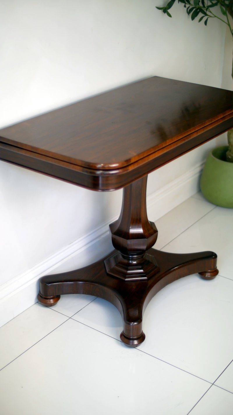 Fine William IV Rosewood Tea Table Console Hall Side Table - Image 16