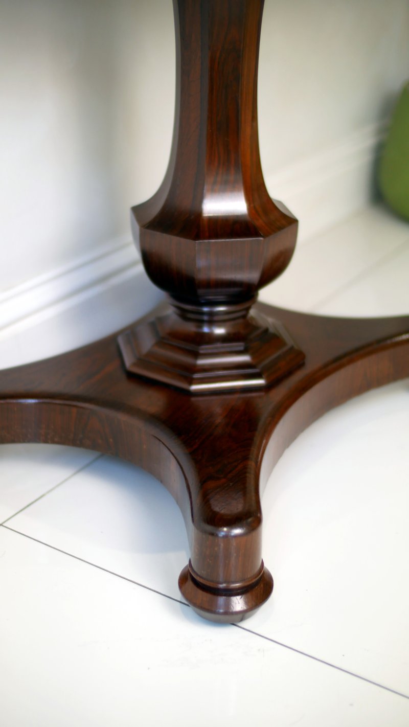 Fine William IV Rosewood Tea Table Console Hall Side Table - Image 17