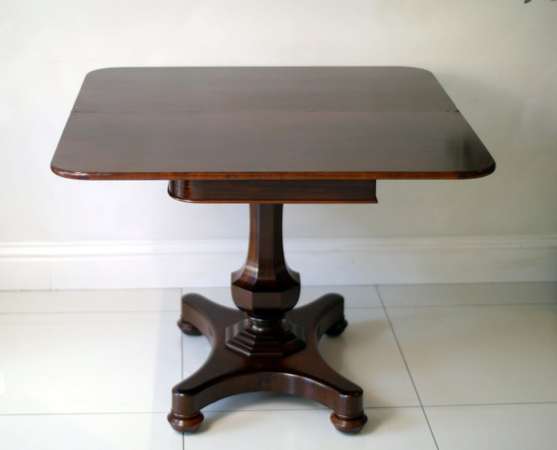 Fine William IV Rosewood Tea Table Console Hall Side Table - Image 9