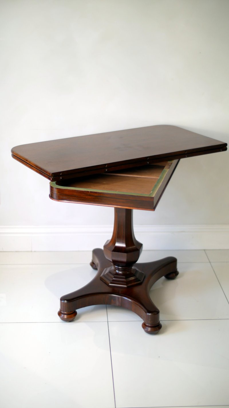 Fine William IV Rosewood Tea Table Console Hall Side Table - Image 21