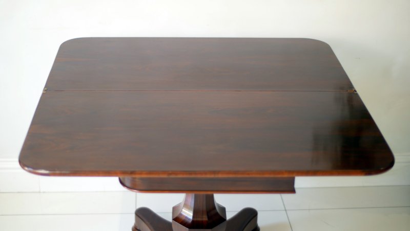 Fine William IV Rosewood Tea Table Console Hall Side Table - Image 10