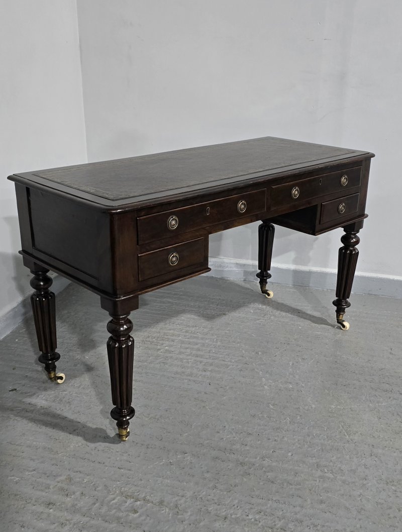 Victorian Mahogany Desk - Image 2
