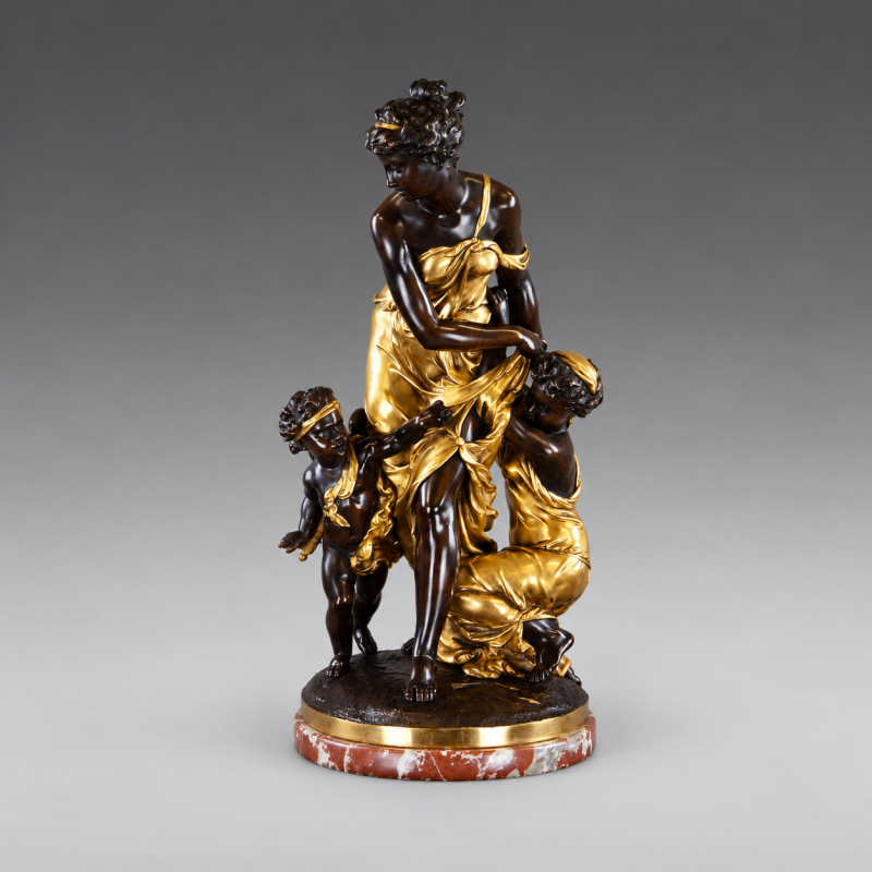 A Fine 19Th Century Glit Bronze