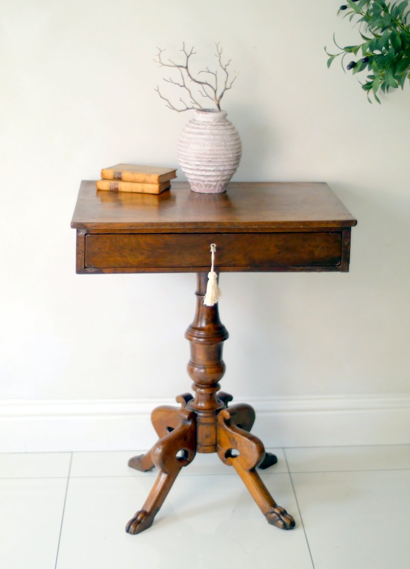 Victorian Work Table Hall Console Side table