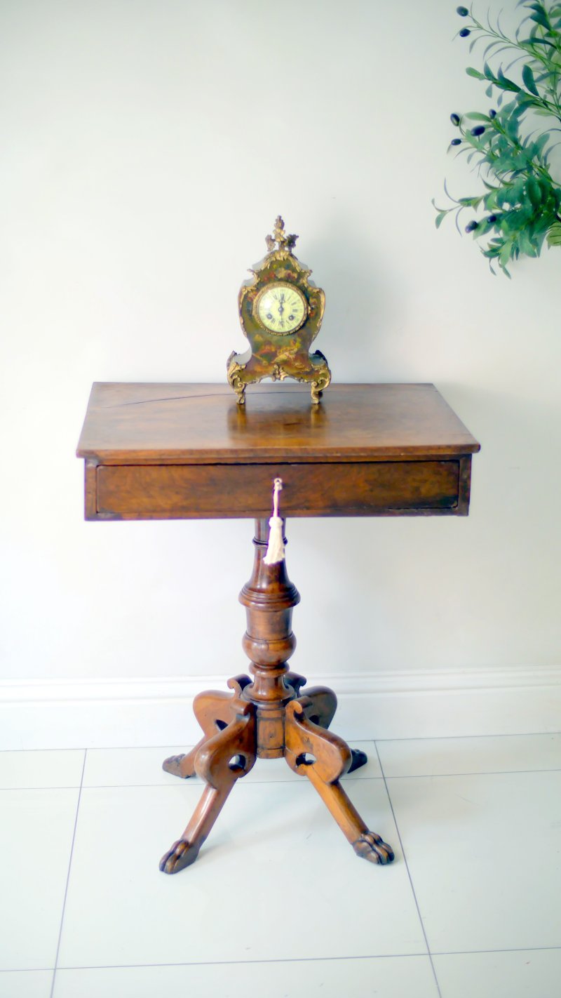 Victorian Work Table Hall Console Side table - Image 8