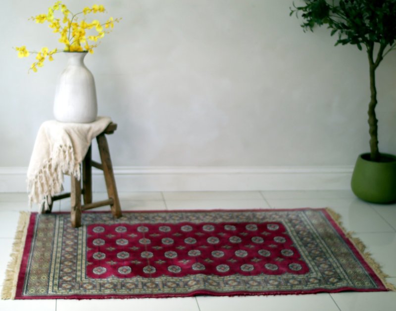 Vintage Asian Bokhara Rug - Image 7