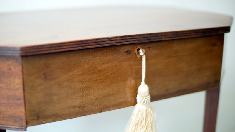 Georgian Mahogany Work Table Side Hall Console Table - Image 7