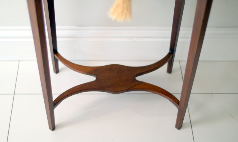 Georgian Mahogany Work Table Side Hall Console Table - Image 4