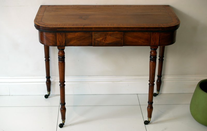 Fine Regency Card Table Side Console Hall Table - Image 3